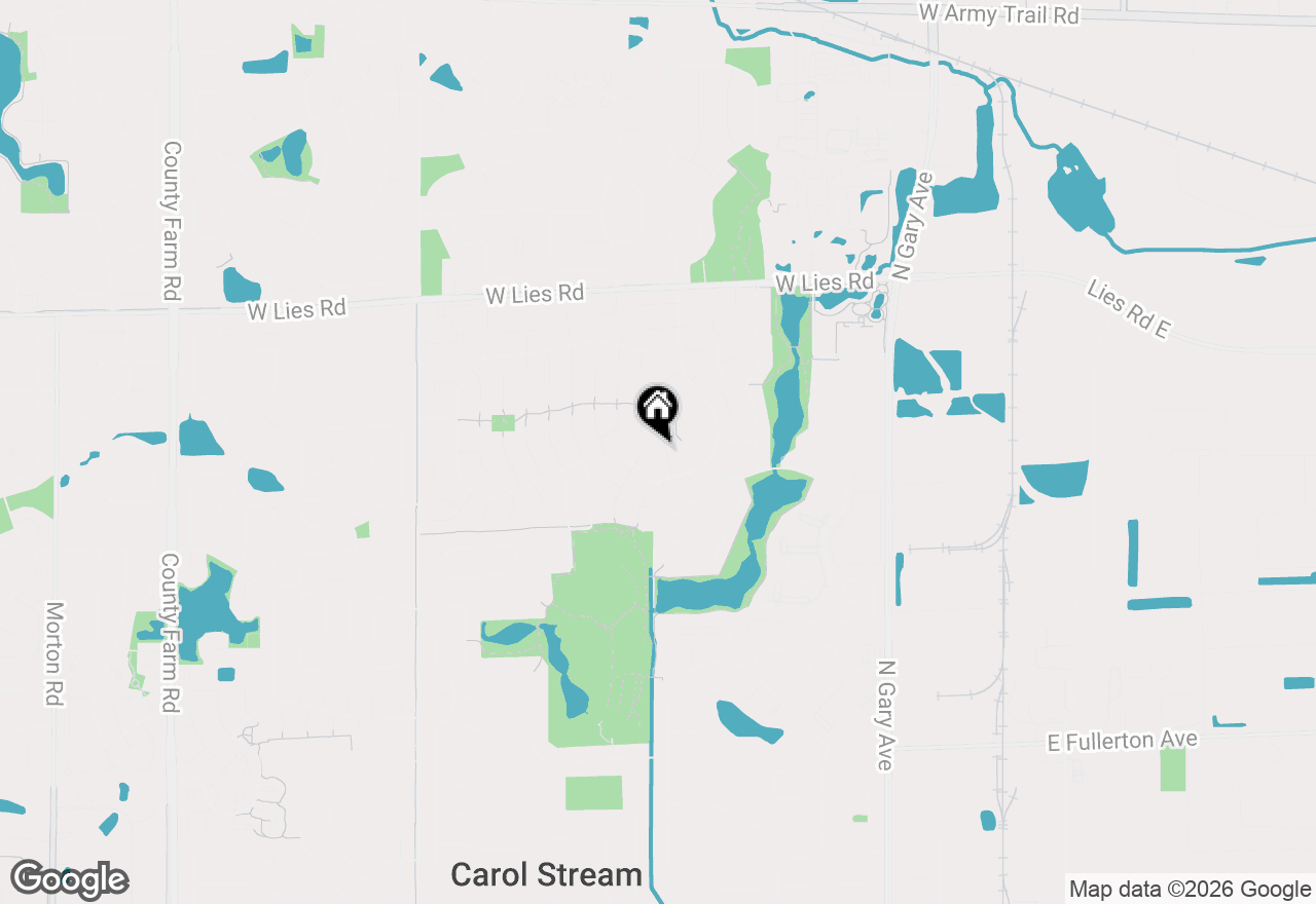 Map of 828 Huron Court, Carol Stream, IL 60188