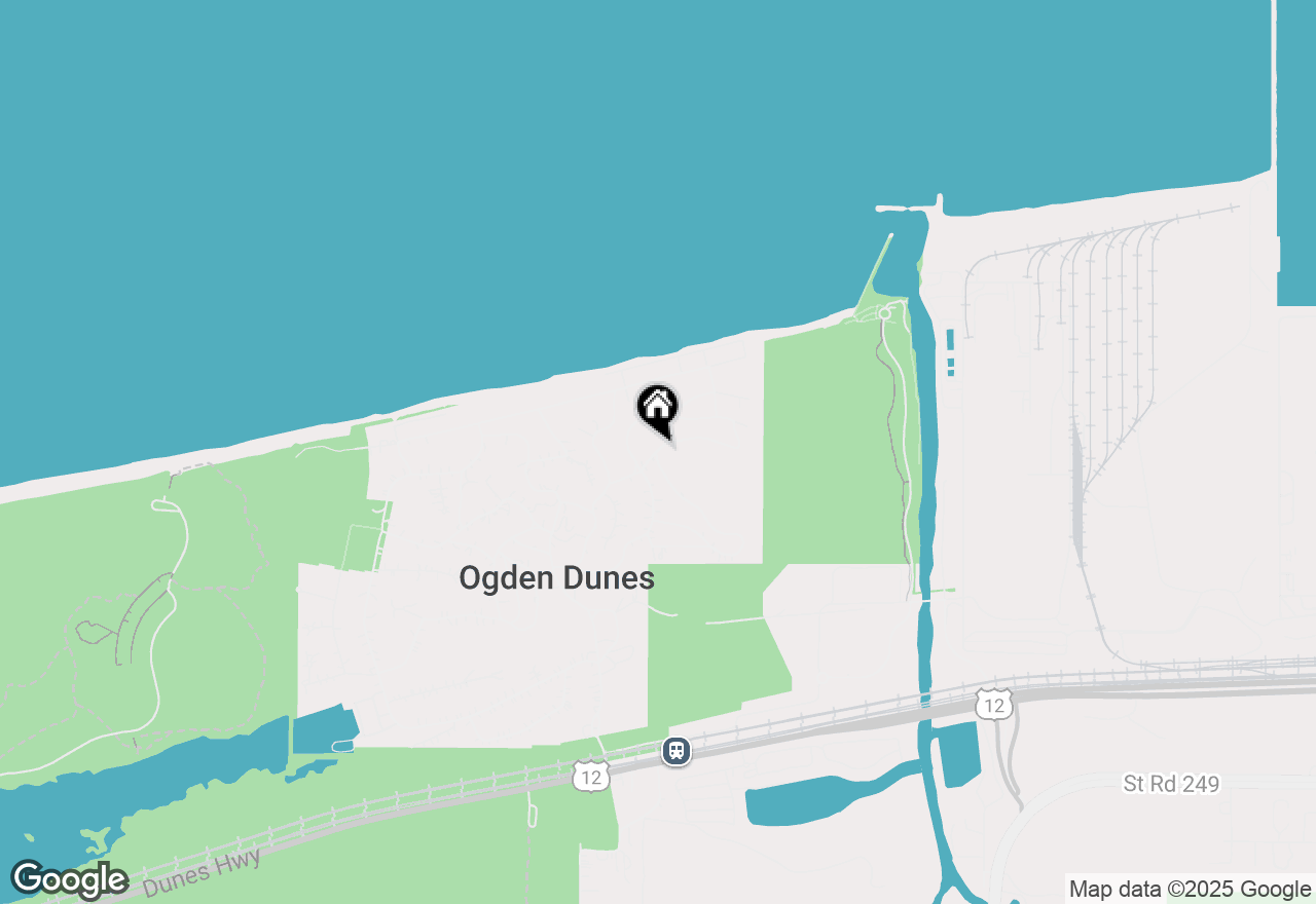 Map of 25 Skyline Drive, Ogden Dunes, IN 46368