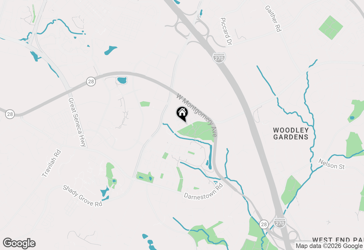 Map of 701 Fallsgrove Drive #102, Rockville, MD 20850