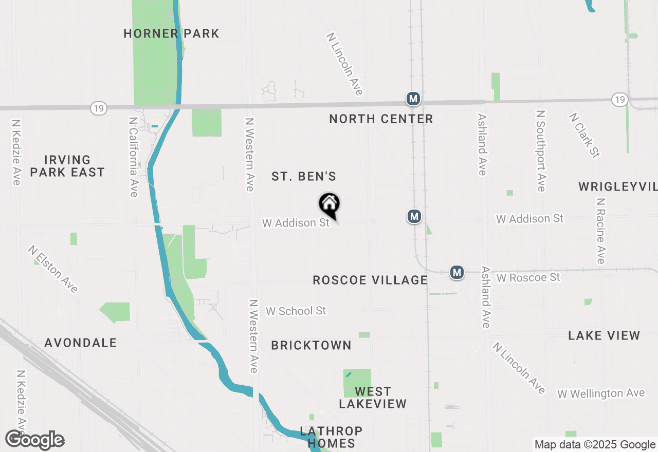 Map of 2121 W Addison Street #3, Chicago, IL 60618