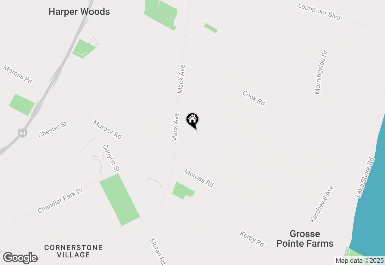 Map of 459 Bournemouth Circle, Grosse Pointe Farms, MI 48236