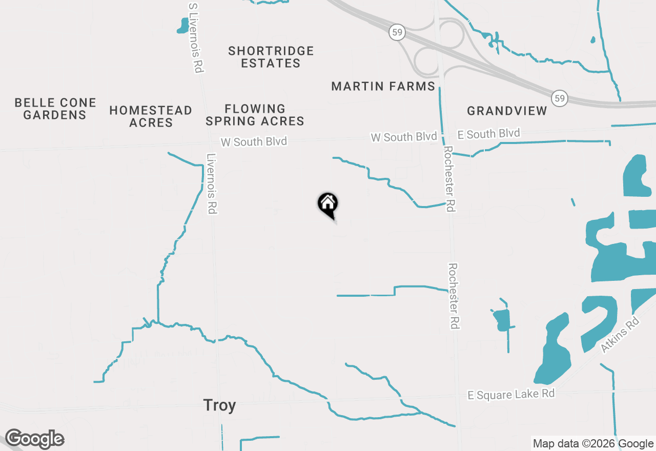 Map of 496 E Lovell Drive, Troy, MI 48085