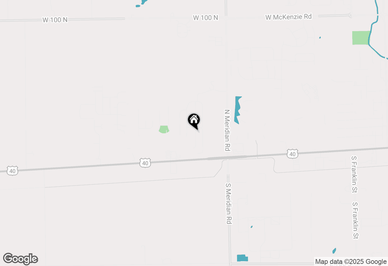 Map of 154 Thistlewood Drive, Greenfield, IN 46140