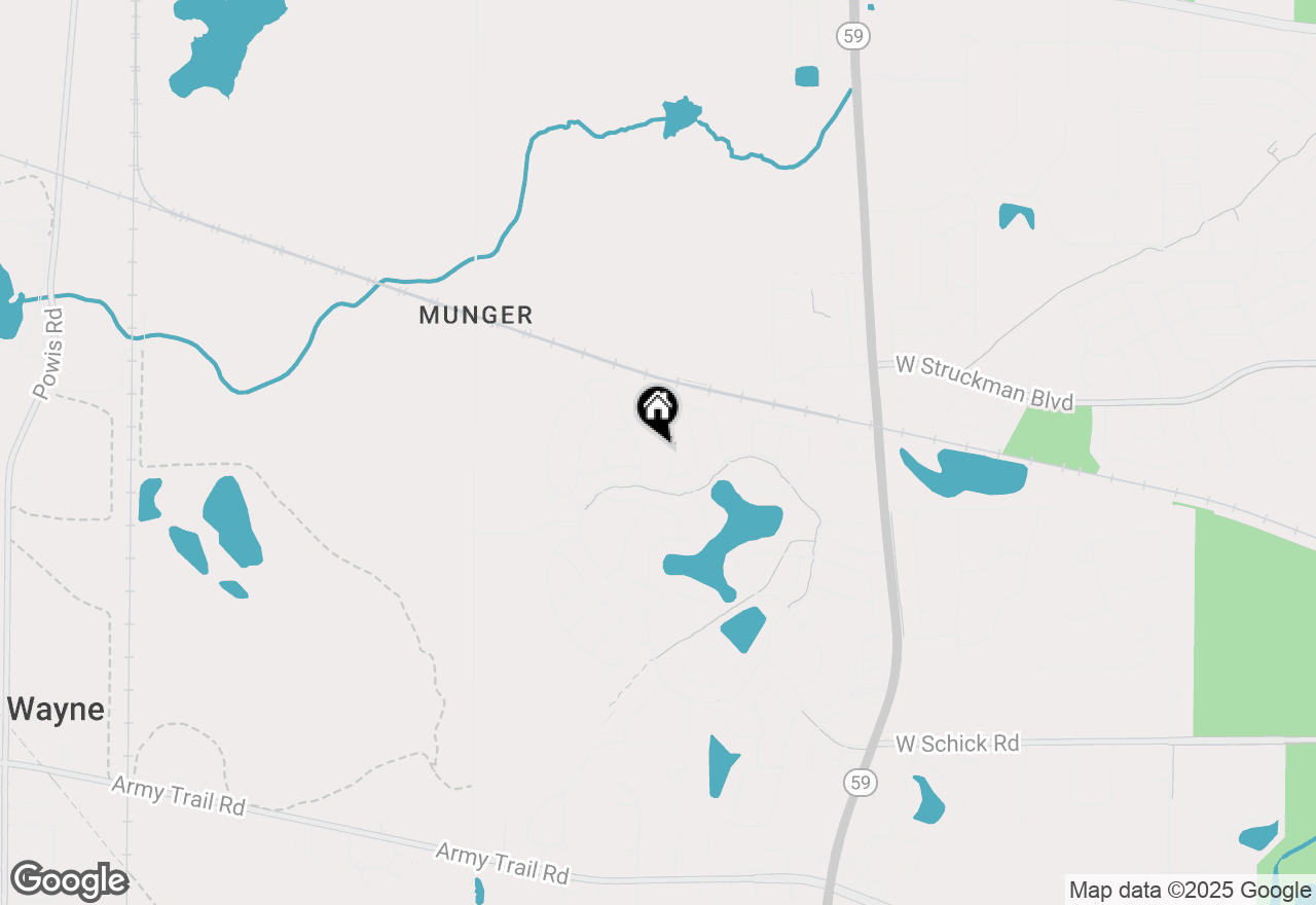 Map of 1374 Northgate Drive, Bartlett, IL 60103