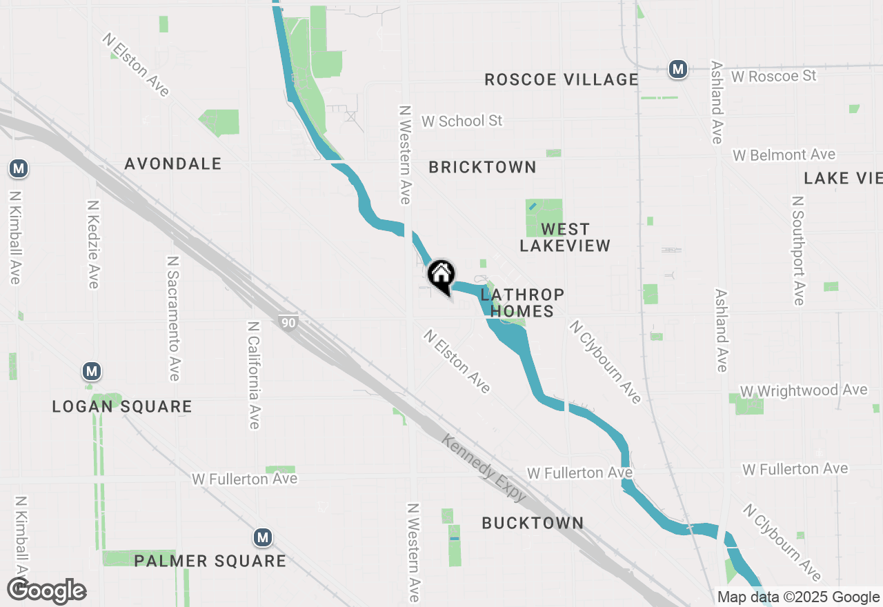 Map of 2307 W Wolfram Street #413, Chicago, IL 60618
