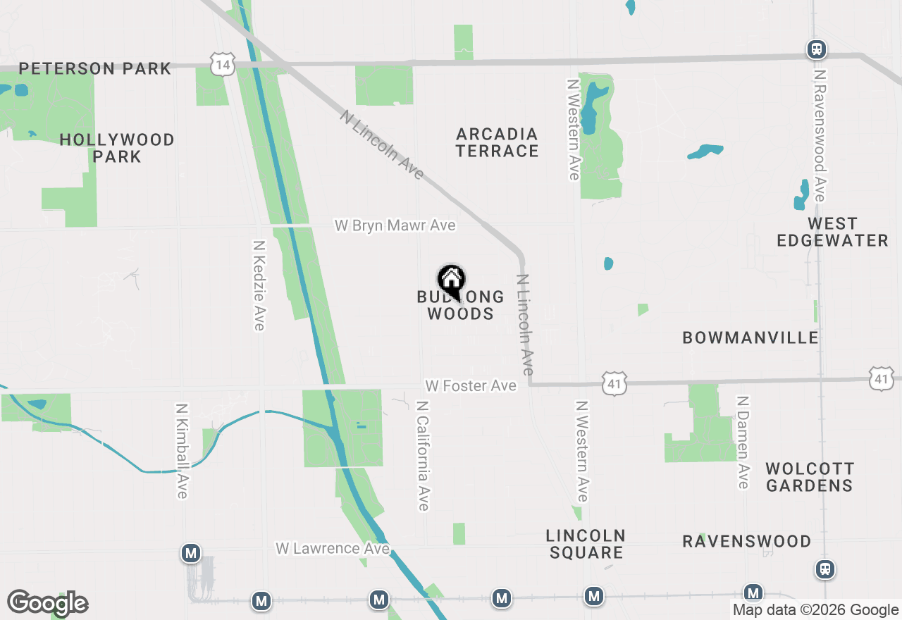 Map of 2711 W Balmoral Avenue, Chicago, IL 60625
