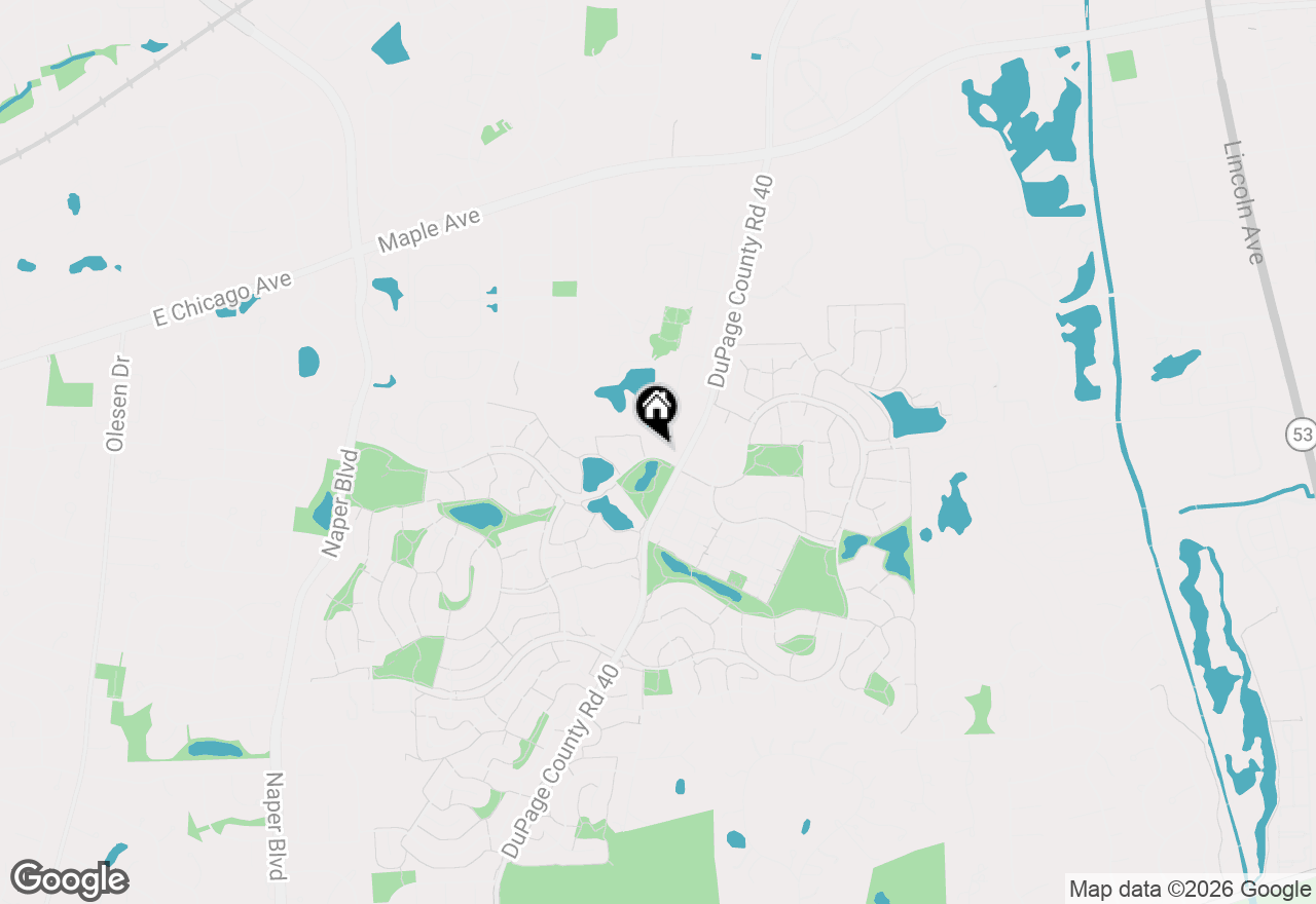 Map of 2370 Abbeywood Drive #B, Lisle, IL 60532