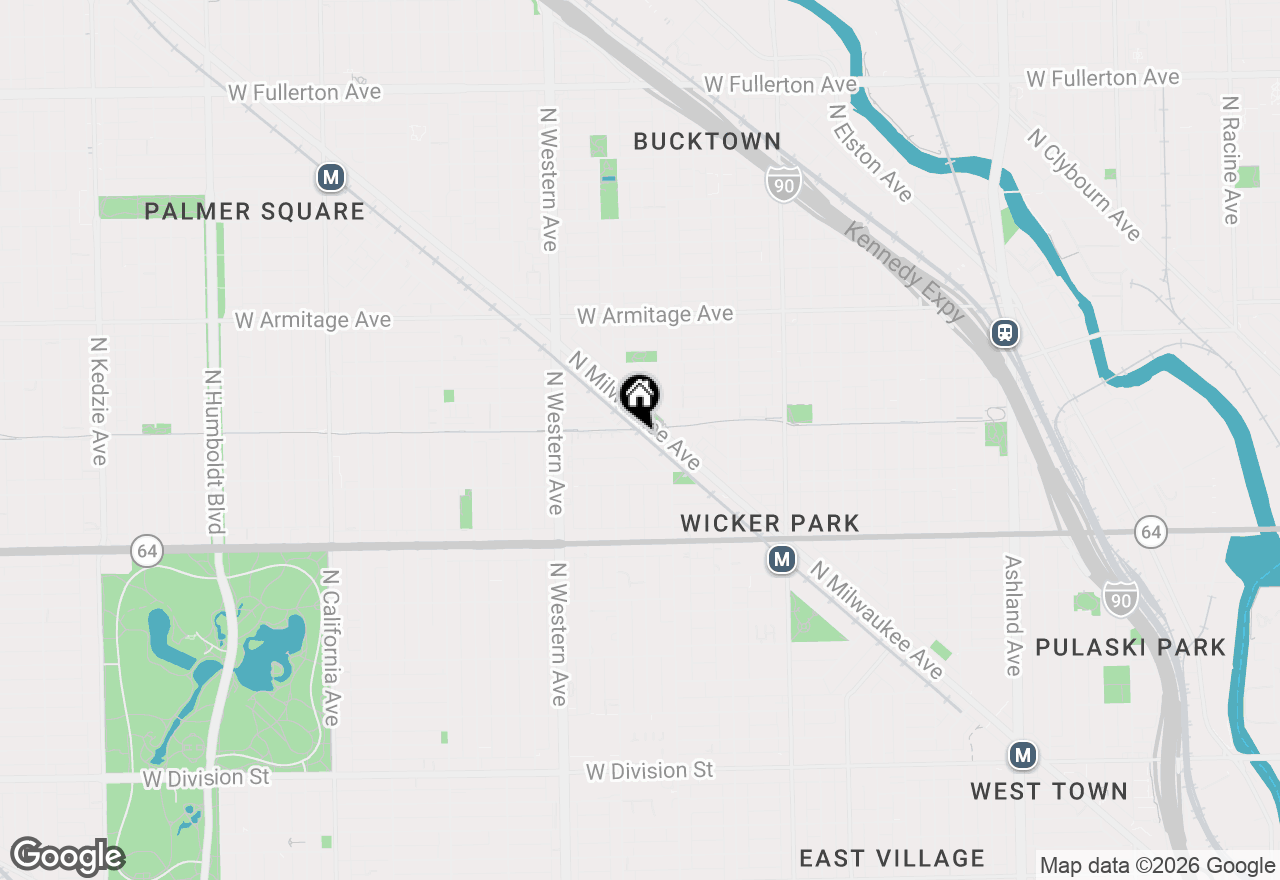 Map of 1755 N Winnebago Avenue, Chicago, IL 60647
