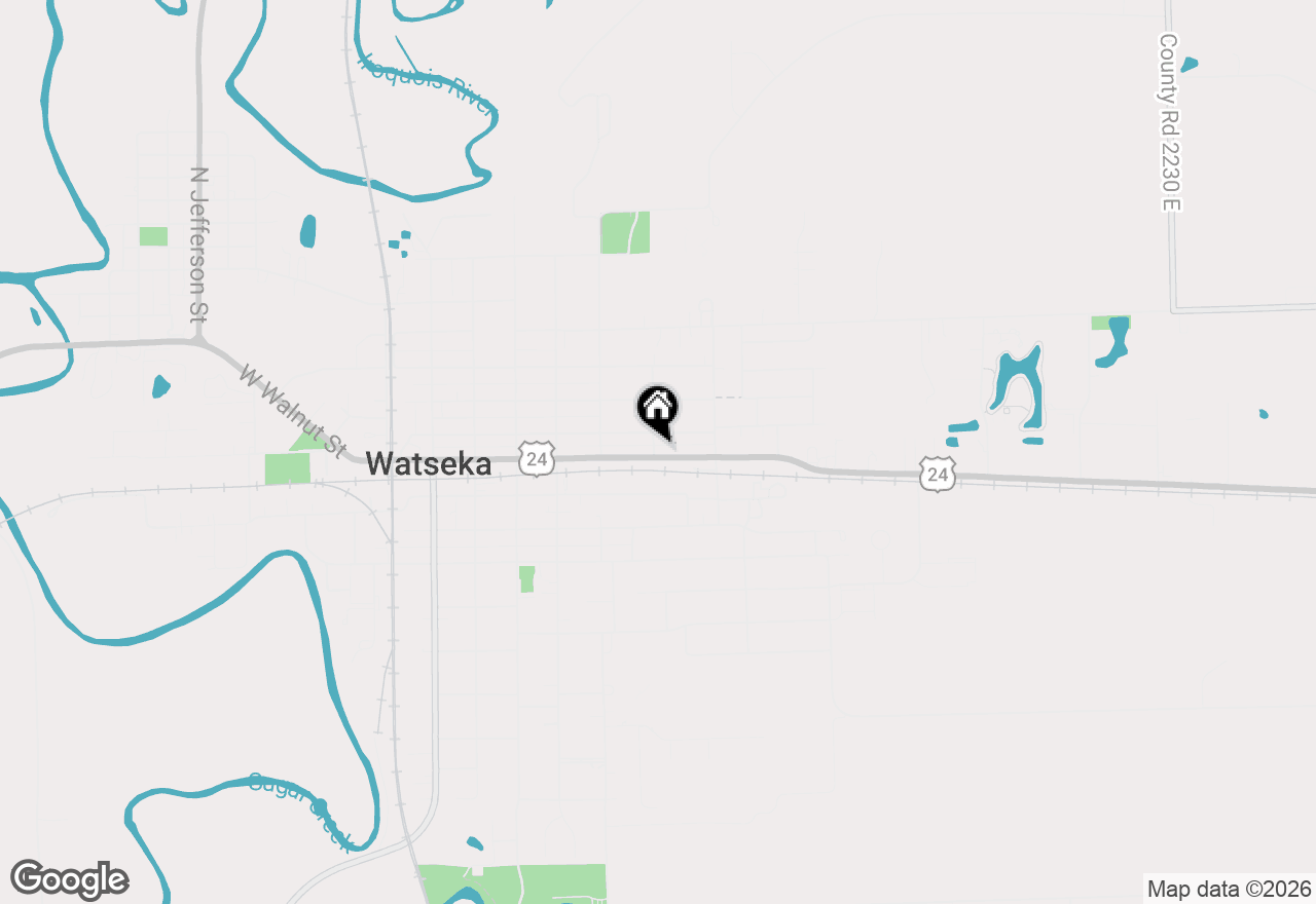 Map of 500 E Walnut Street, Watseka, IL 60970
