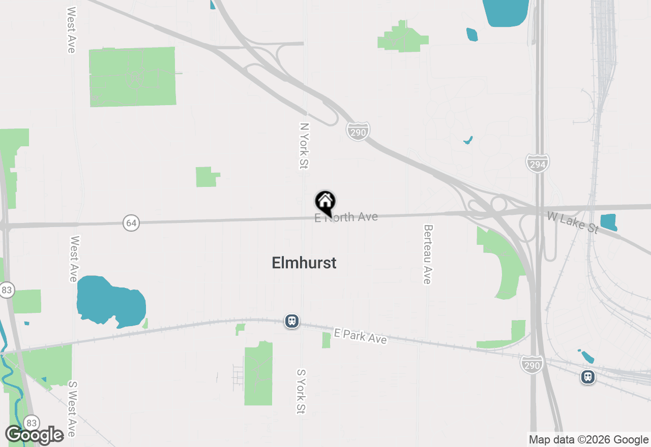 Map of 283 N Michigan Avenue, Elmhurst, IL 60126