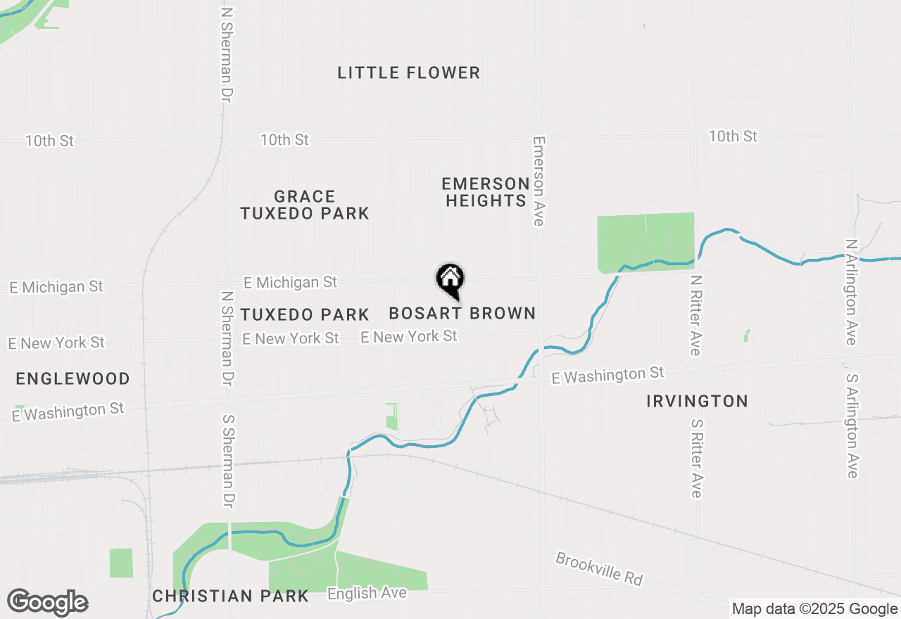 Map of 401 Wallace Avenue, Indianapolis, IN 46201
