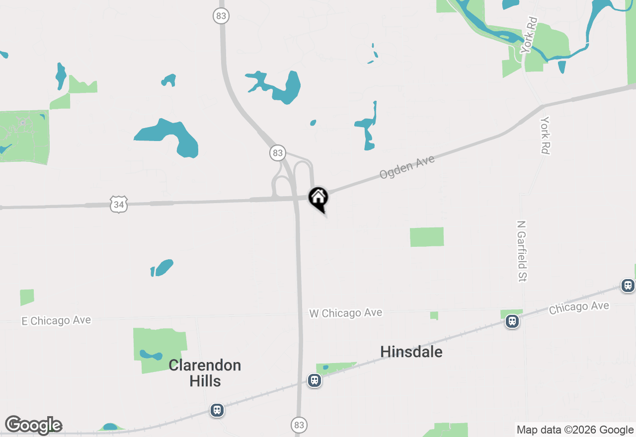 Map of 419 N Quincy Street, Hinsdale, IL 60521