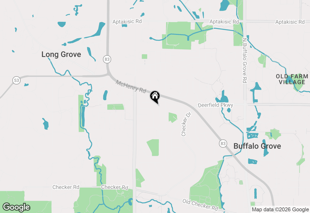 Map of 1054 Alden Lane, Buffalo Grove, IL 60089