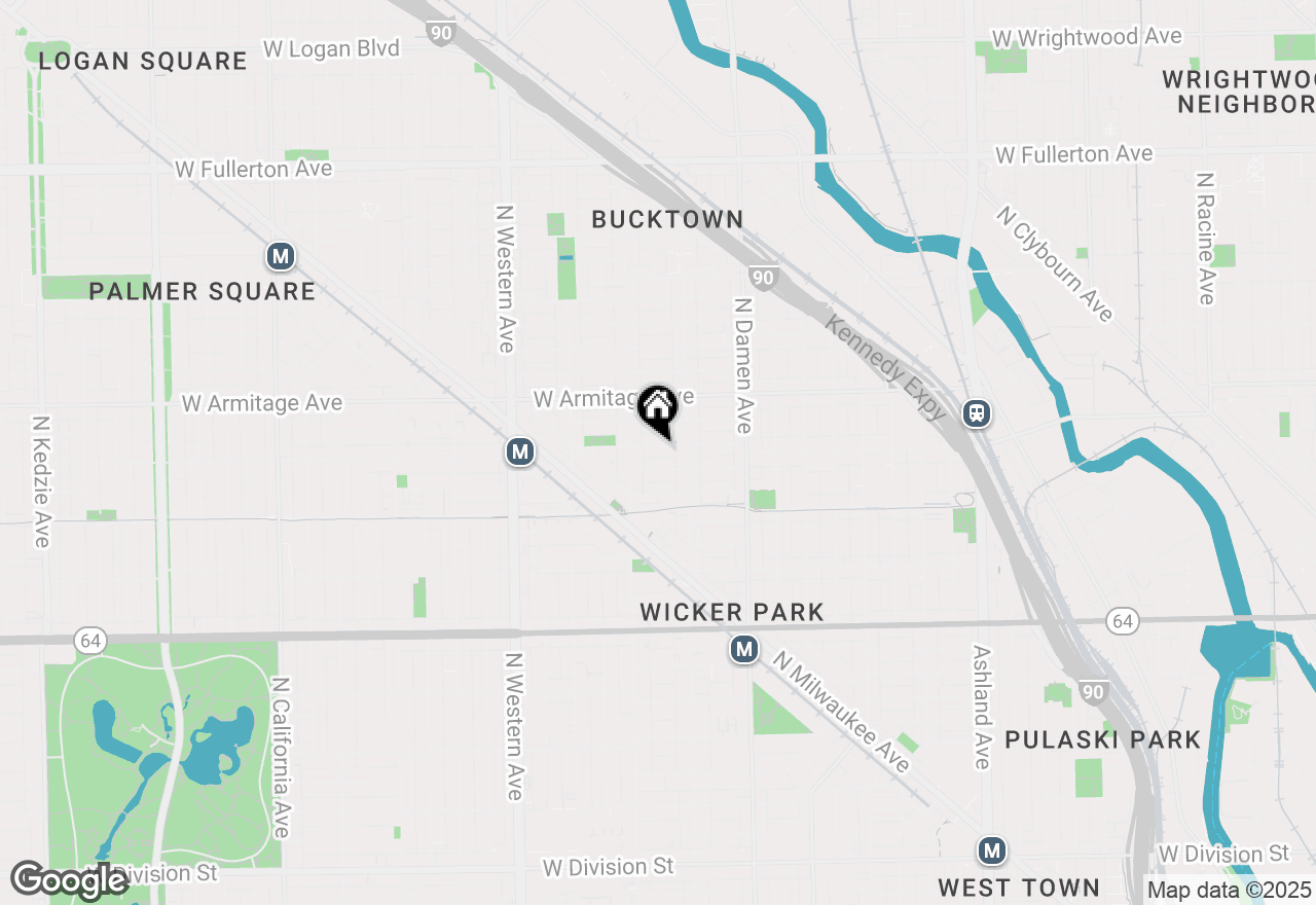 Map of 2129 W Cortland Street, Chicago, IL 60647