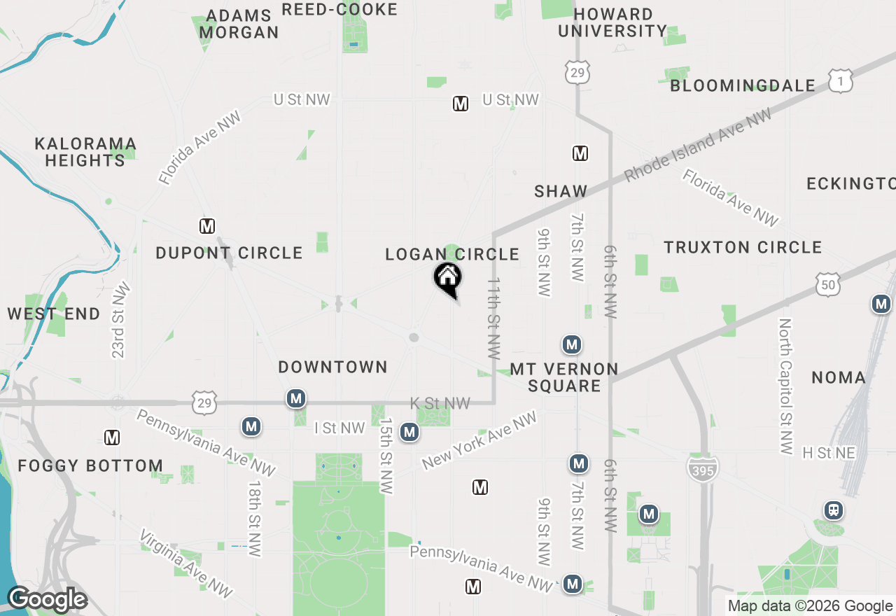 Map of 1300 N Street Nw #508, Washington, DC 20005