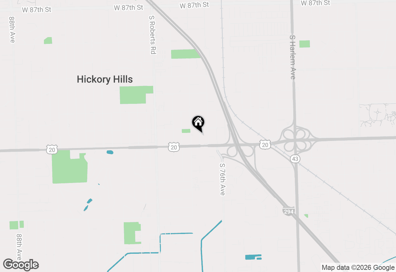 Map of 9420 S 77th Court #2E, Hickory Hills, IL 60457