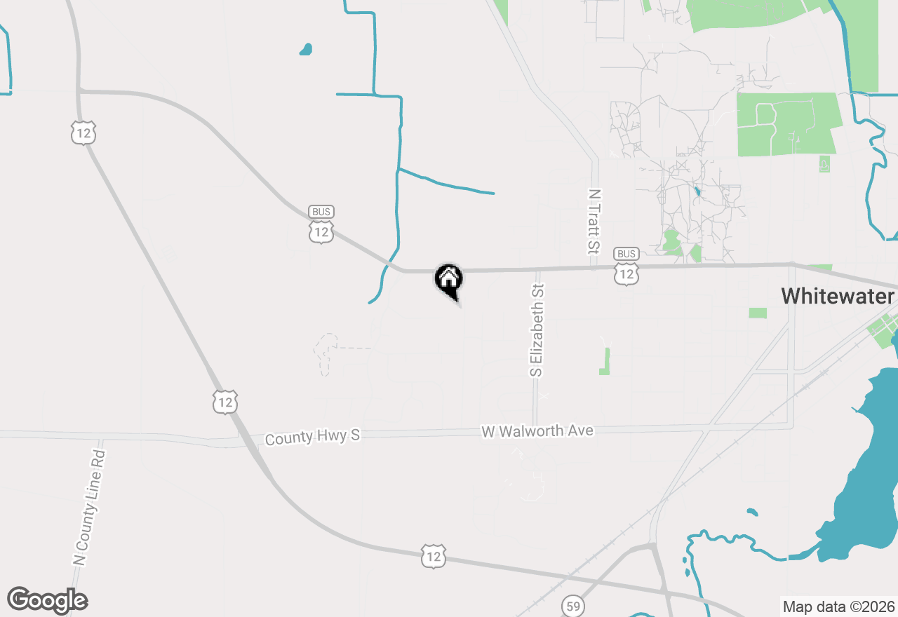 Map of 1575 Meadowview Ct, Whitewater, WI 53190