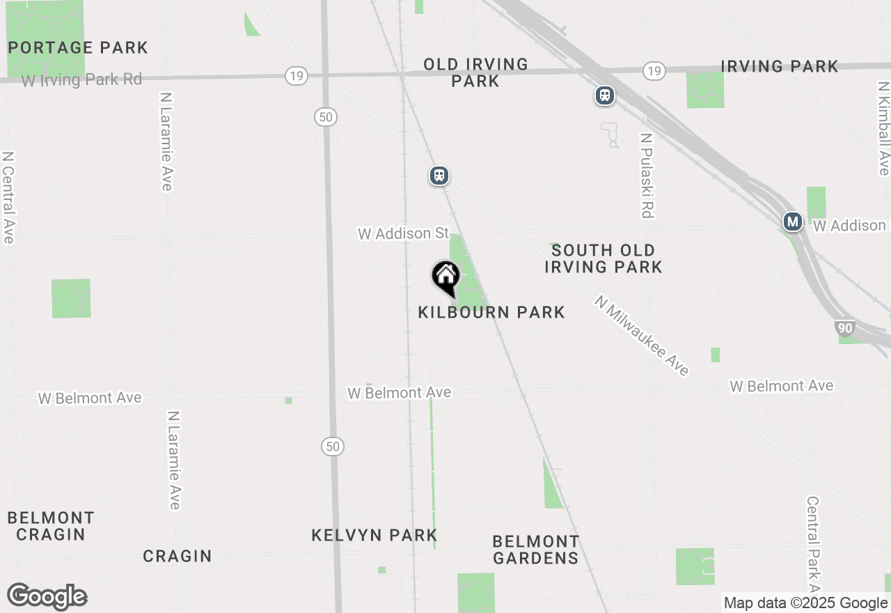 Map of 3404 N Kilbourn Avenue #2, Chicago, IL 60641