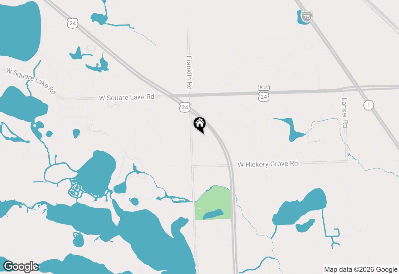 Map of 2766 Acorn Road, Bloomfield Hills, MI 48302