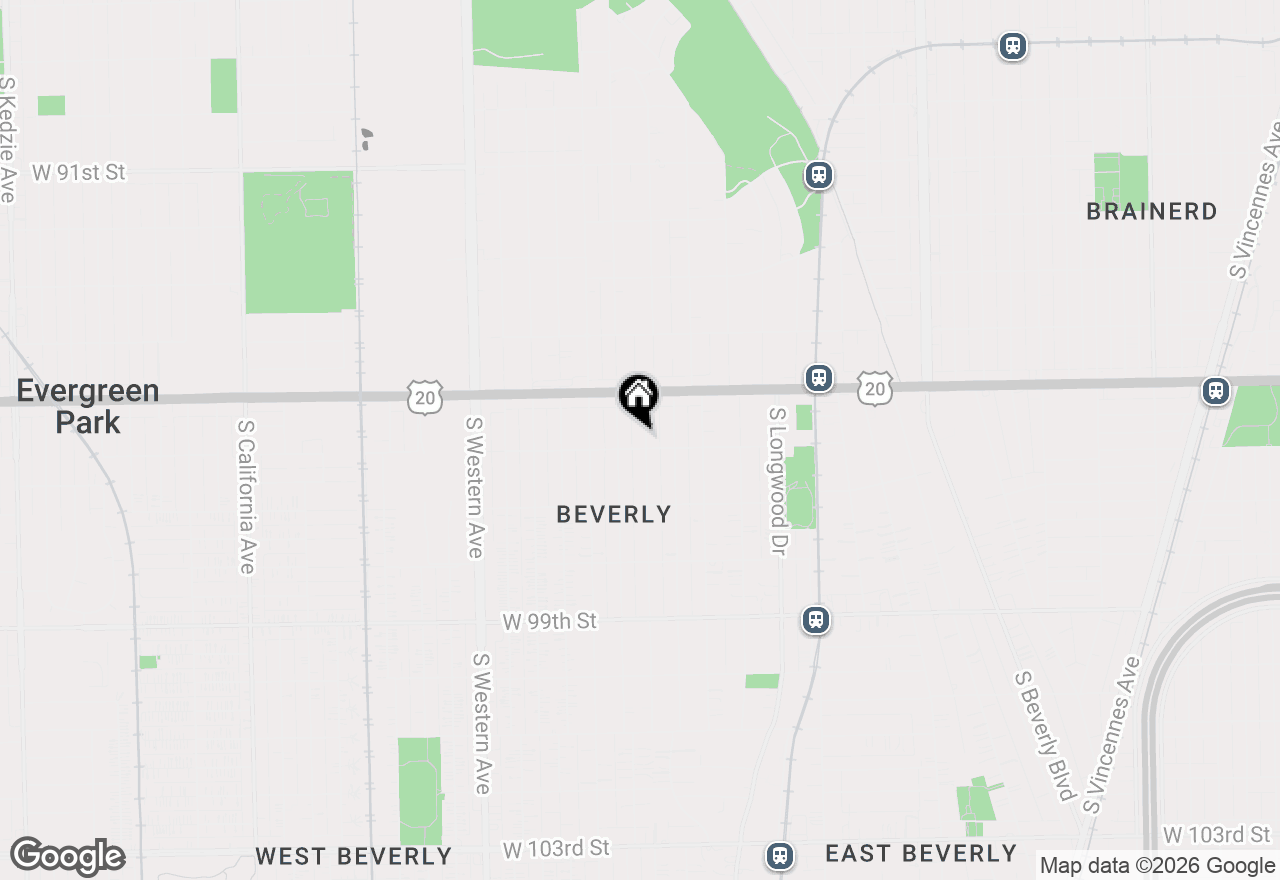 Map of 9550 S Hoyne Avenue, Chicago, IL 60643