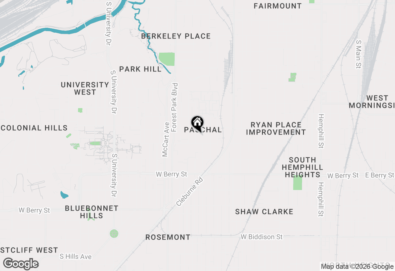 Map of 2817 Townsend Drive, Fort Worth, TX 76110