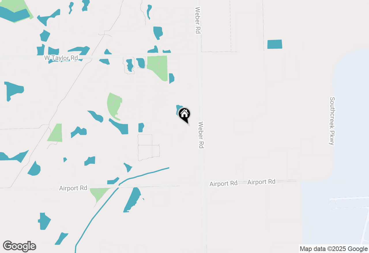 Map of 205 S Oak Creek Lane, Romeoville, IL 60446