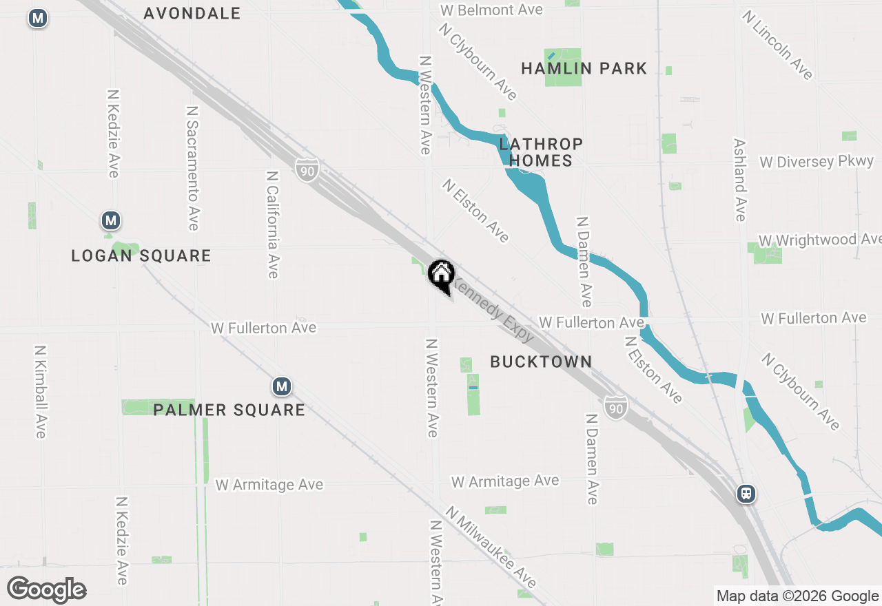 Map of 2342 W Montana Street #2W, Chicago, IL 60647