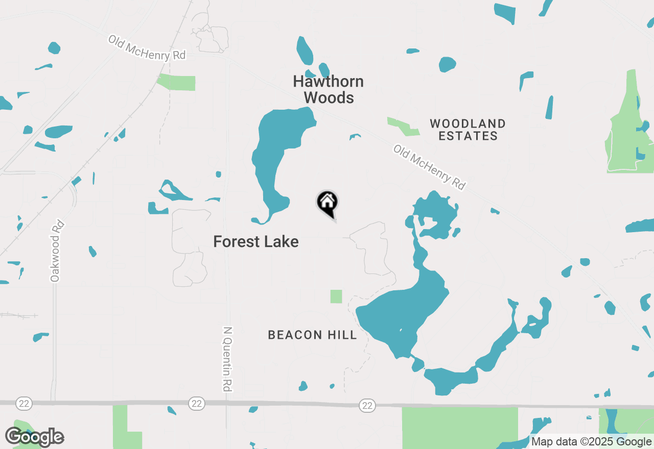 Map of 21323 W Starry Lane, Lake Zurich, IL 60047