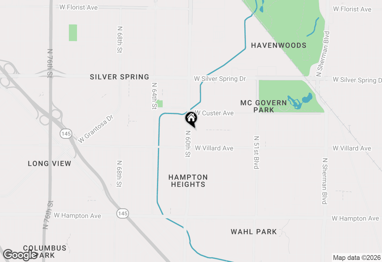Map of 5276 N 60th St, Milwaukee, WI 53218