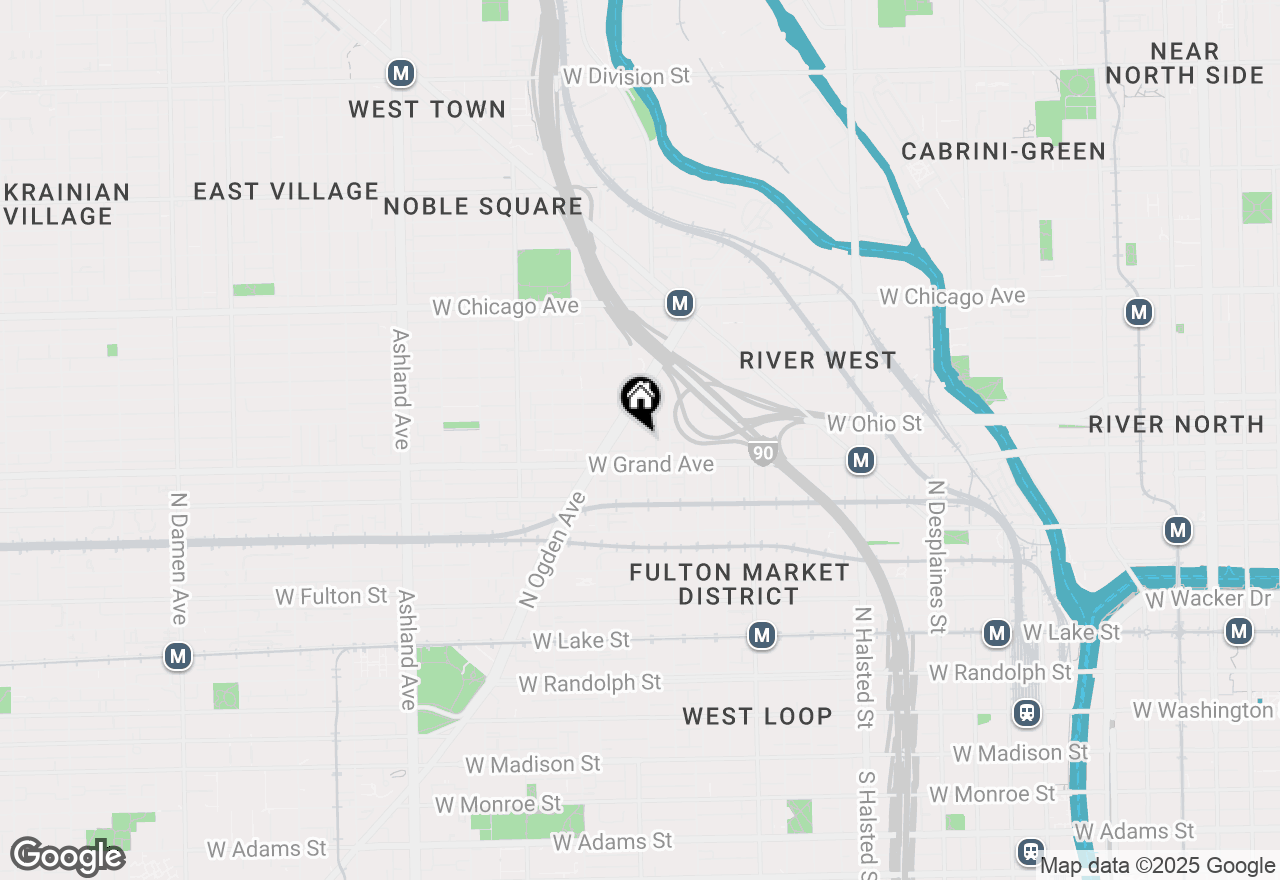 Map of 523 N Racine Avenue #2, Chicago, IL 60642