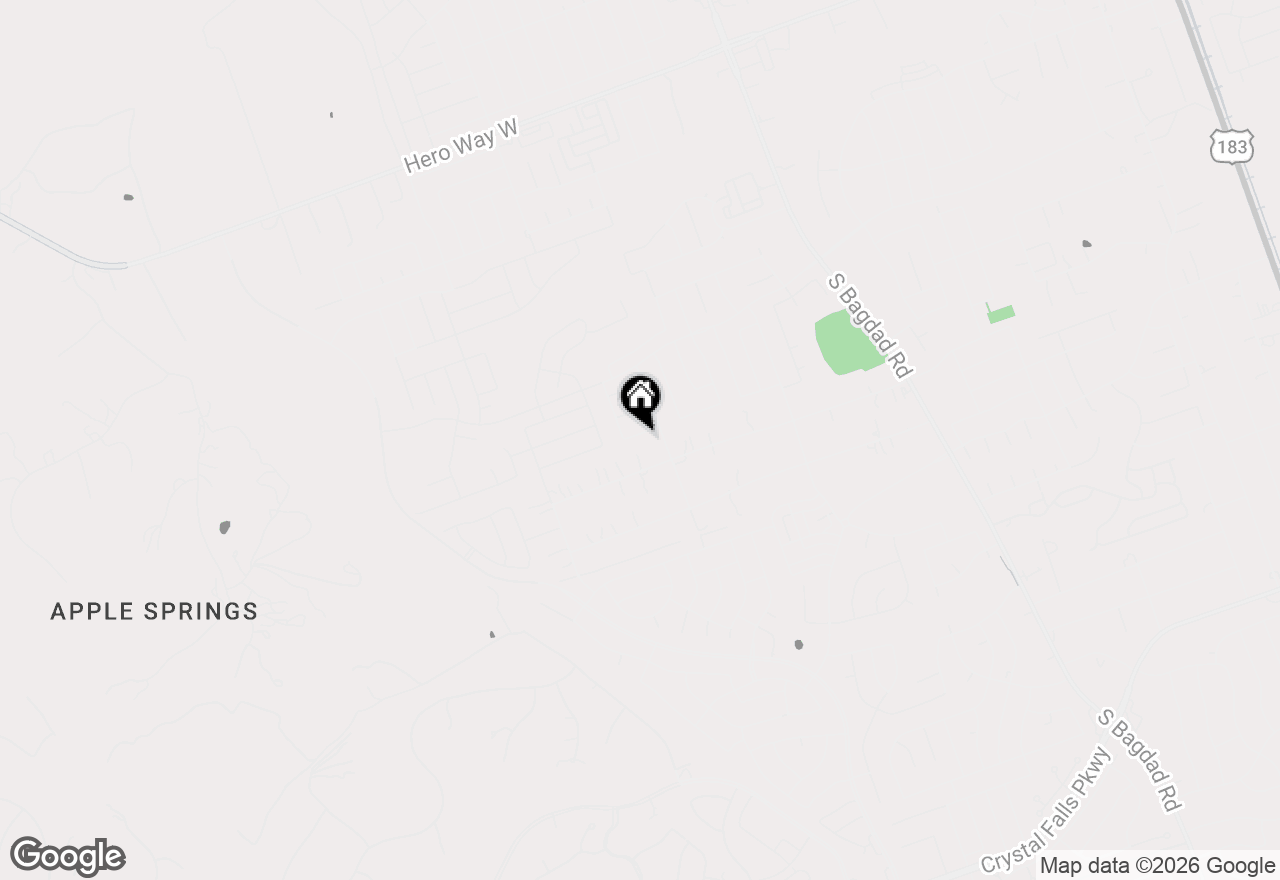 Map of 1808 Paseo Verde Dr, Leander, TX 78641