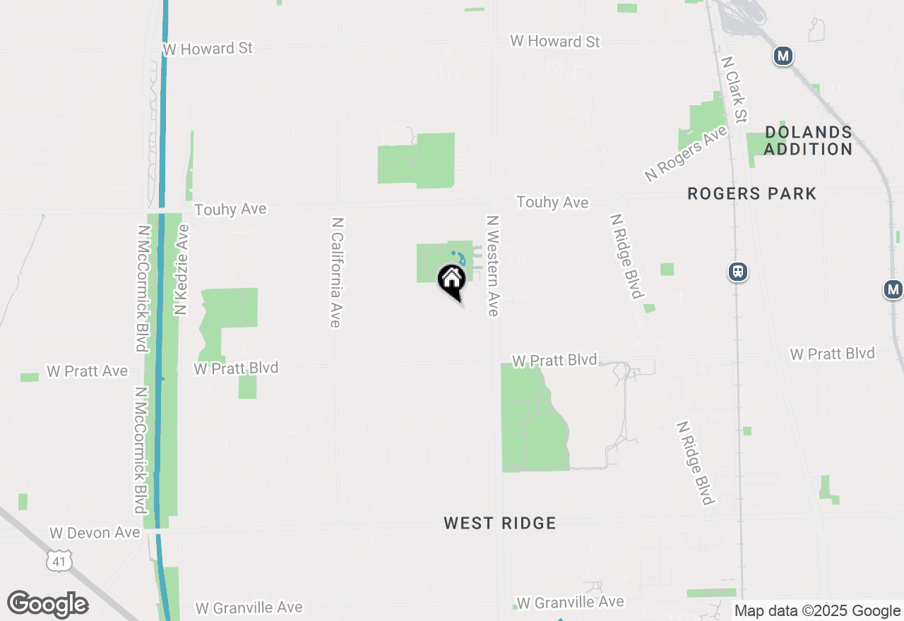 Map of 2507 W Coyle Avenue #2, Chicago, IL 60645