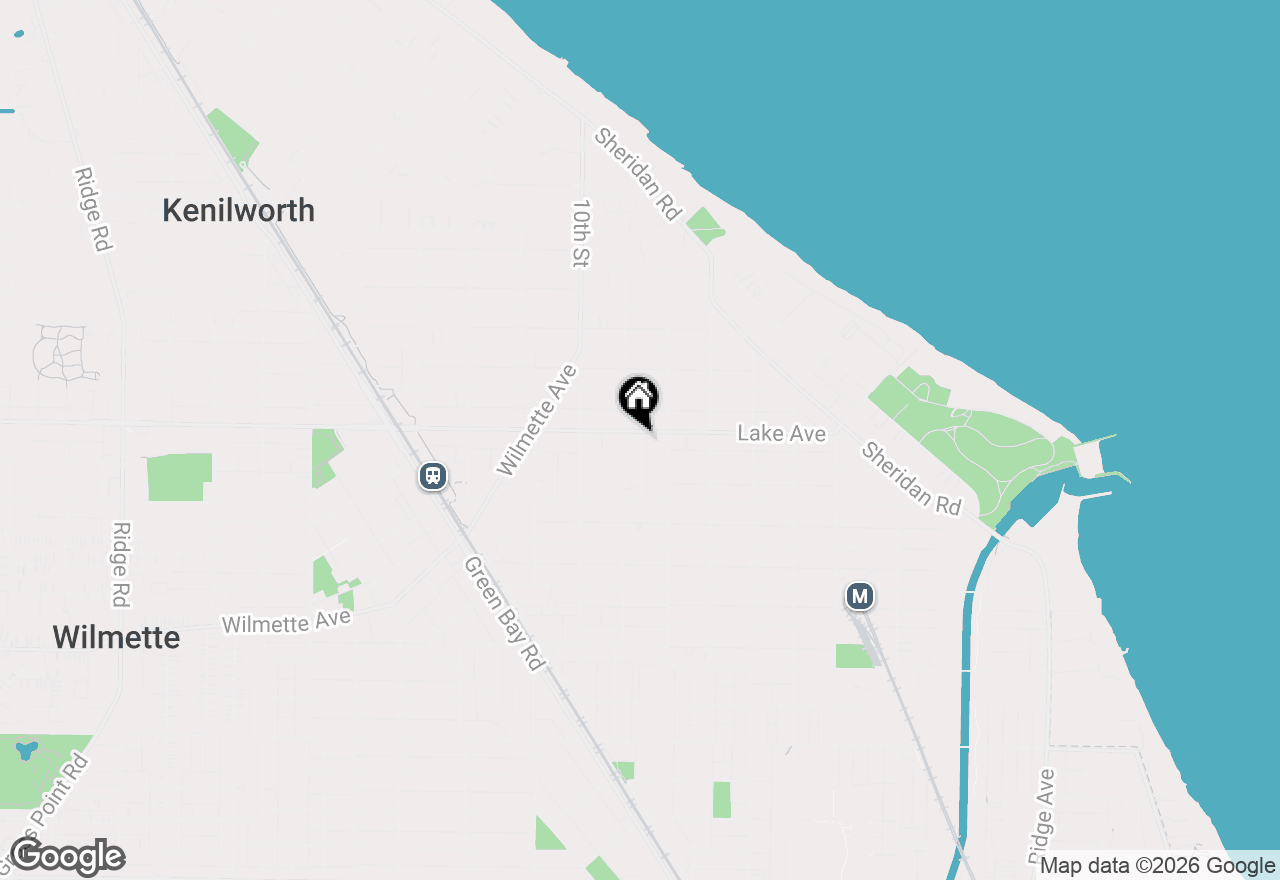 Map of 827 Lake Avenue, Wilmette, IL 60091