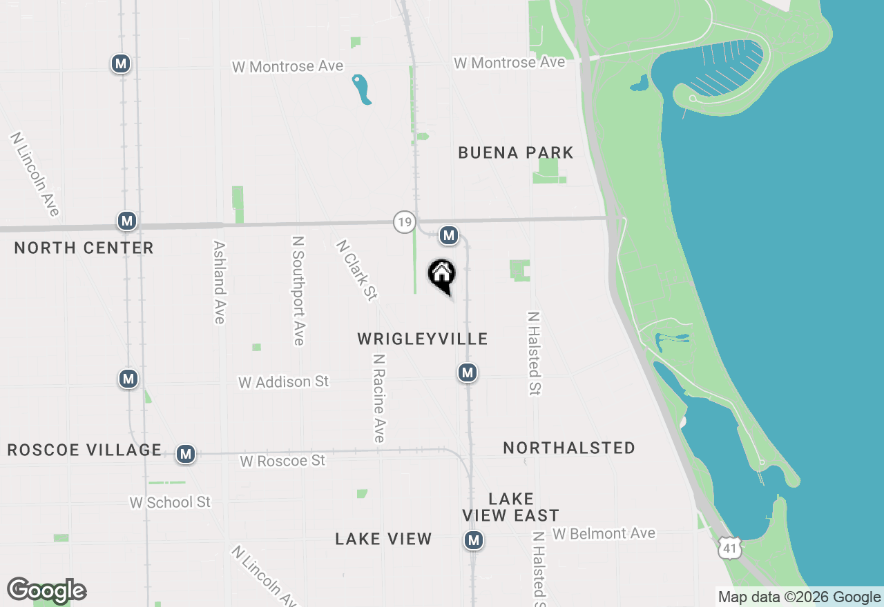 Map of 3759 N Kenmore Avenue #H, Chicago, IL 60613
