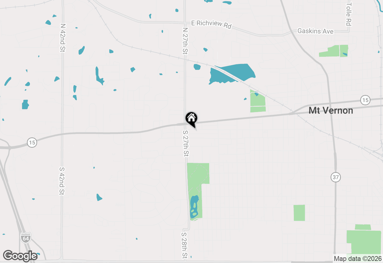 Map of 2517 Casey Avenue, Mt Vernon, IL 62864