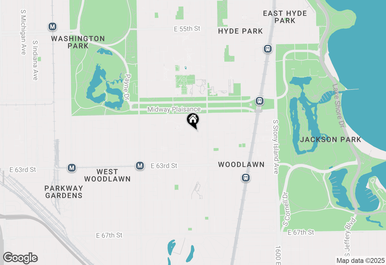 Map of 1127 E 61st Street #3, Chicago, IL 60637