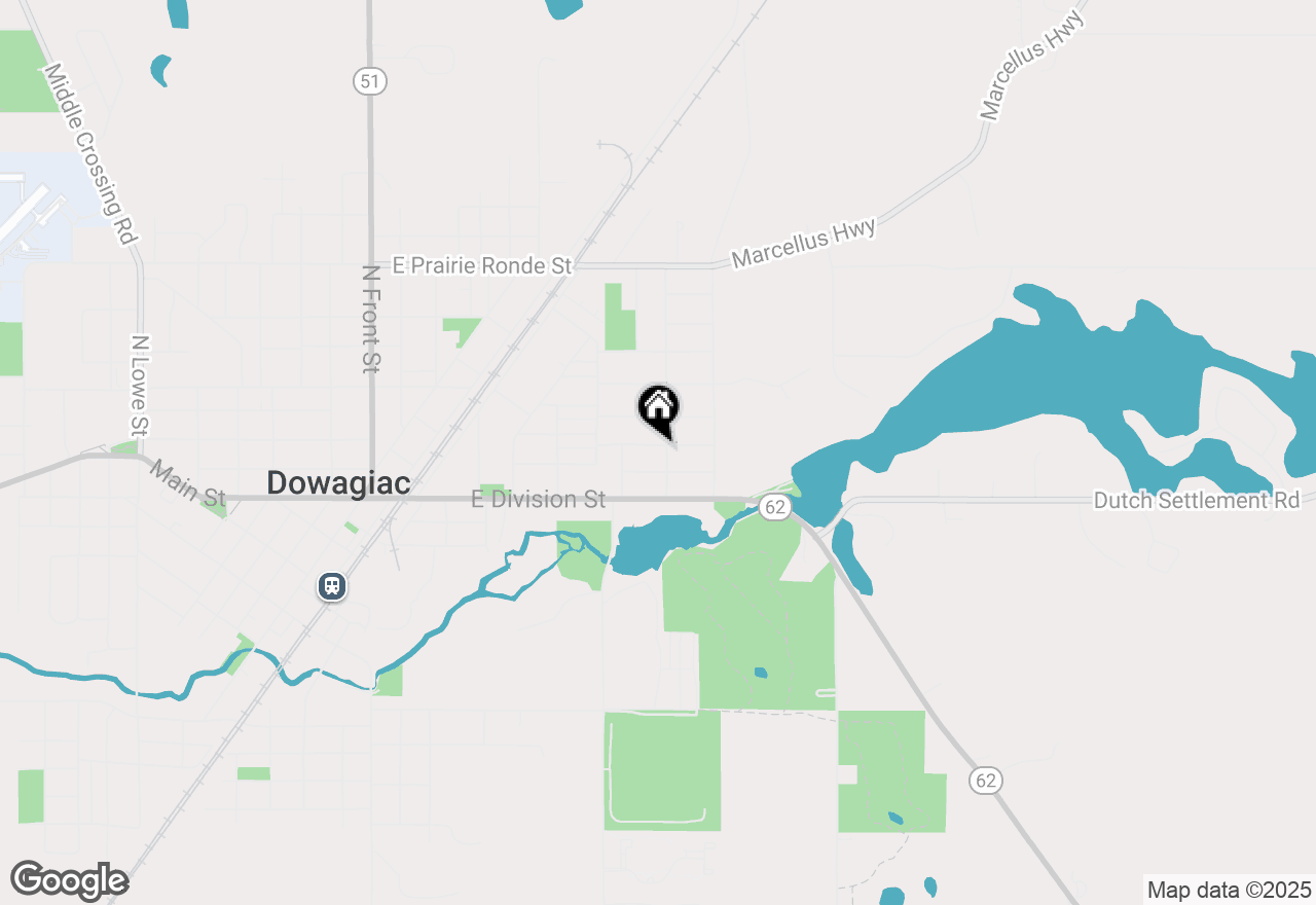Map of 412 Gray Street, Dowagiac, MI 49047