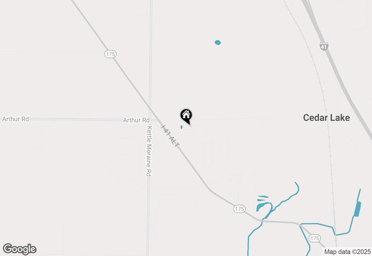 Map of 689 Lambert Dr, Slinger, WI 53086