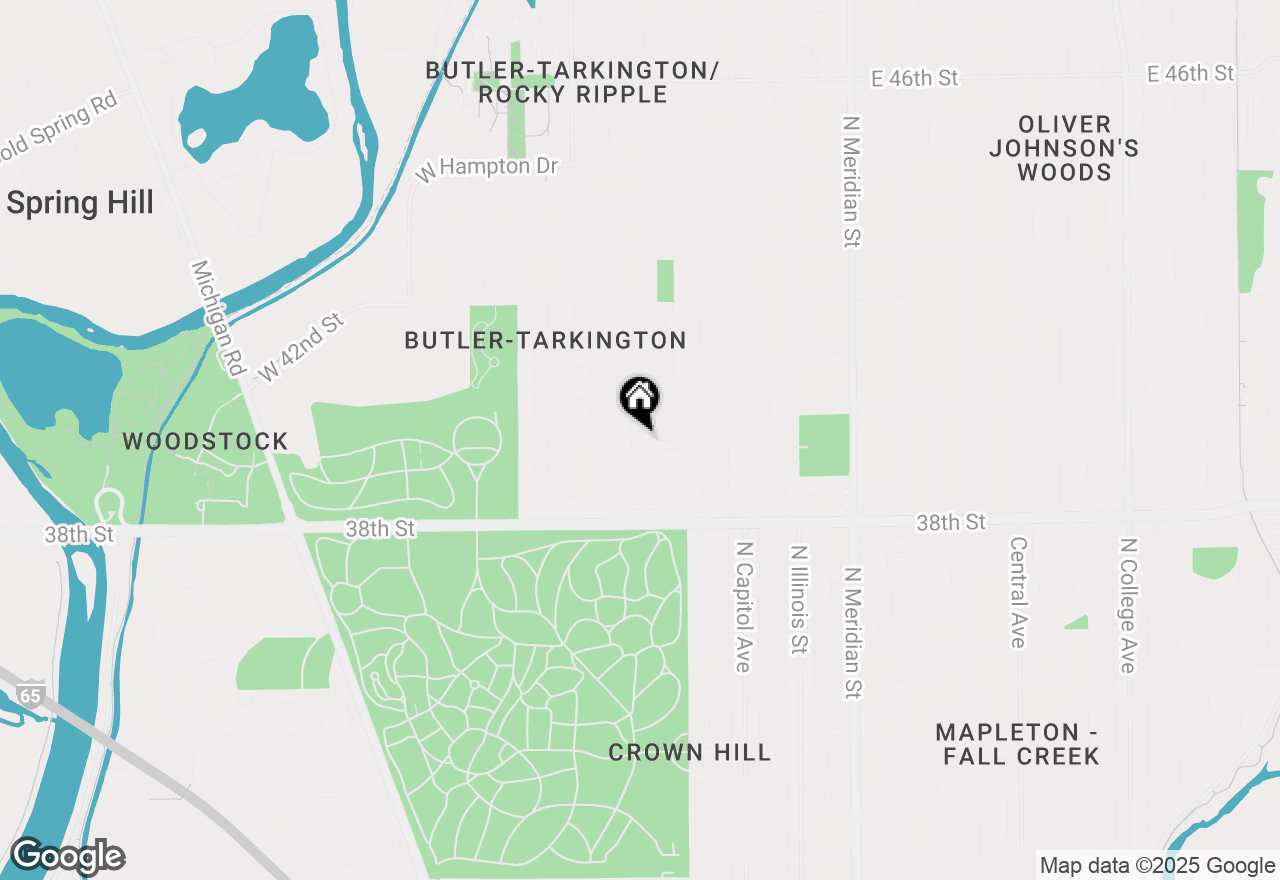 Map of 3942 Cornelius Avenue, Indianapolis, IN 46208