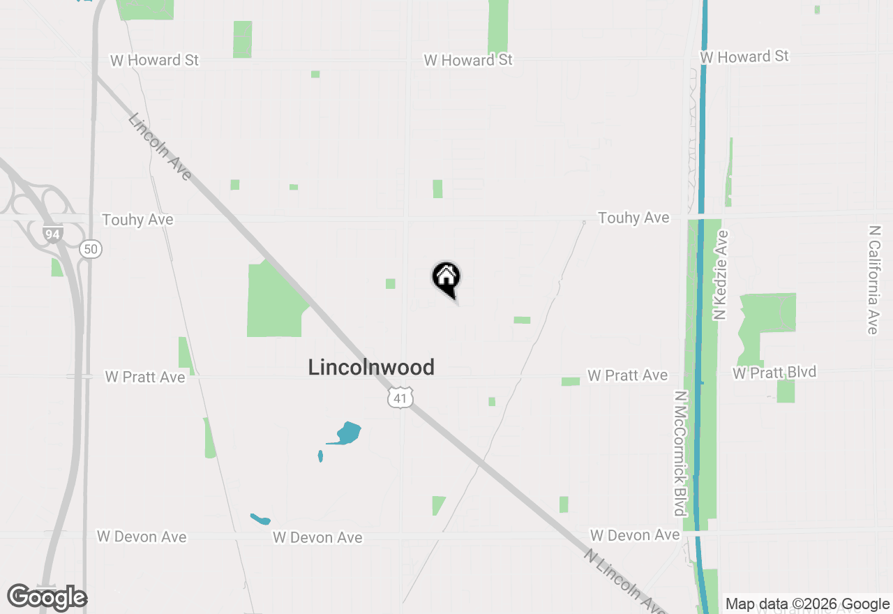 Map of 6732 N East Prairie Road, Lincolnwood, IL 60712