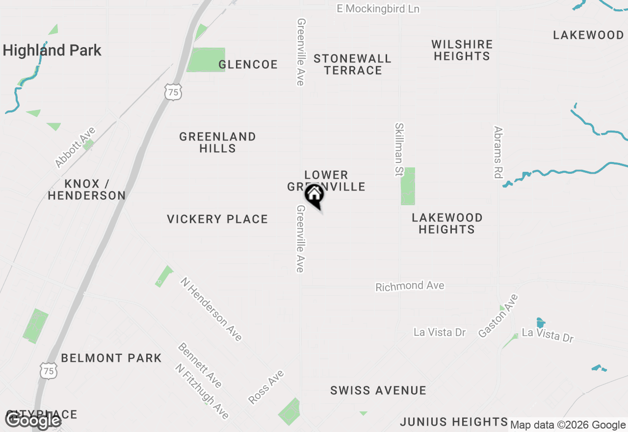 Map of 5727 Velasco Avenue, Dallas, TX 75206