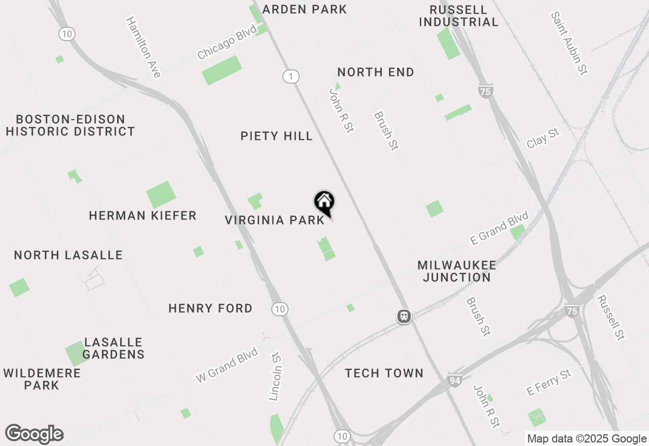 Map of 120 Seward Street #U2, Detroit, MI 48202