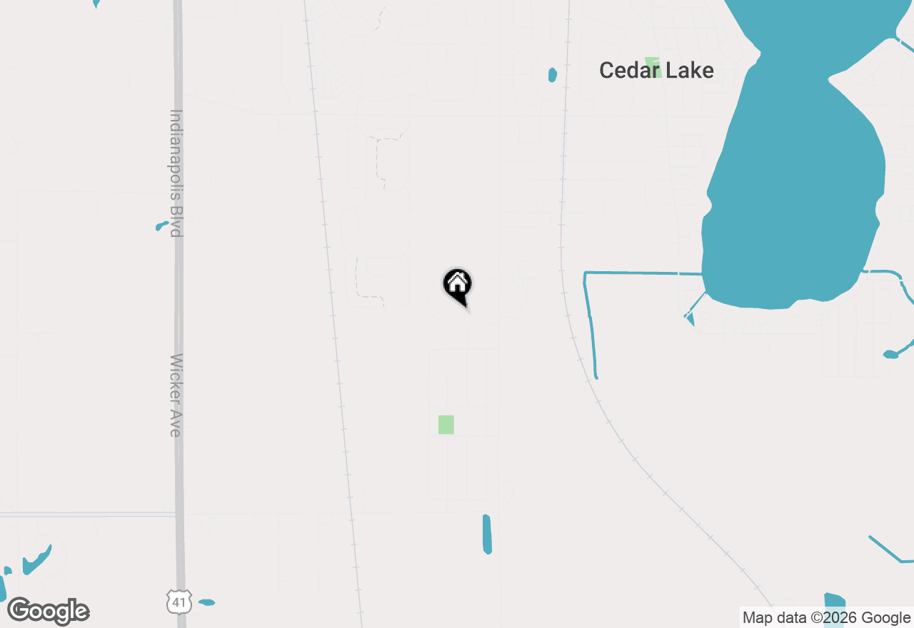 Map of 9814 W 146th Avenue, Cedar Lake, IN 46303