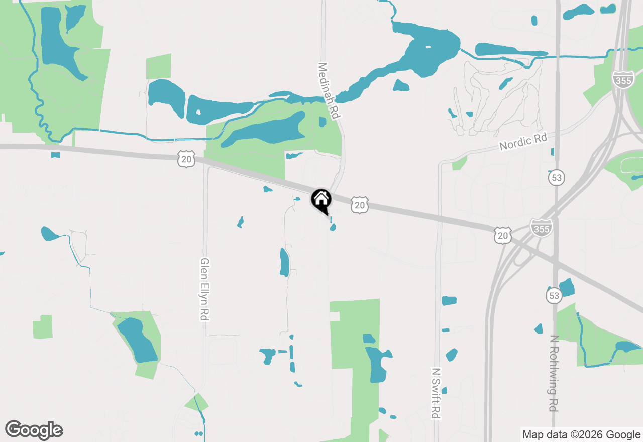Map of 155 Michigan Drive, Bloomingdale, IL 60108