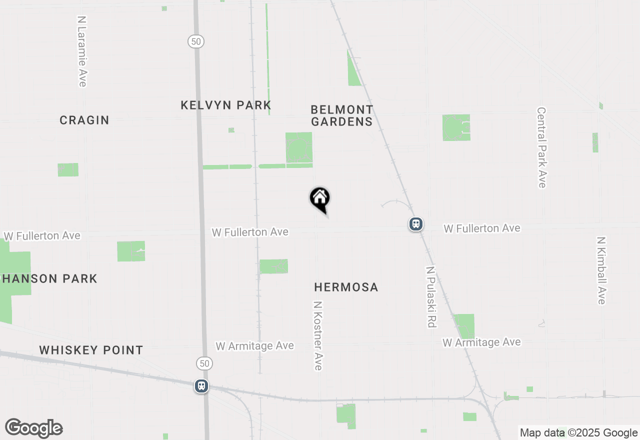 Map of 2419 N Kostner Avenue #1, Chicago, IL 60639