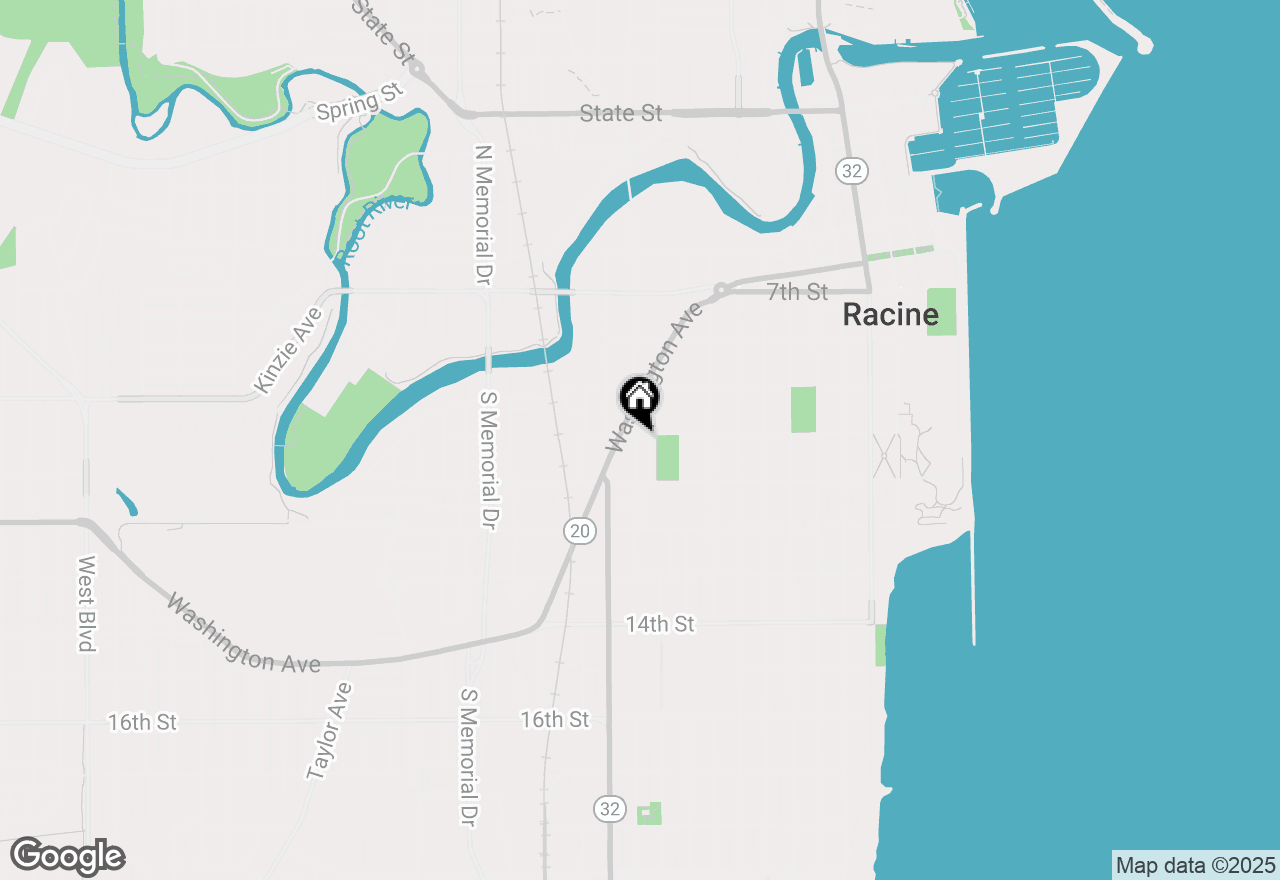 Map of 1011 10th St, Racine, WI 53403