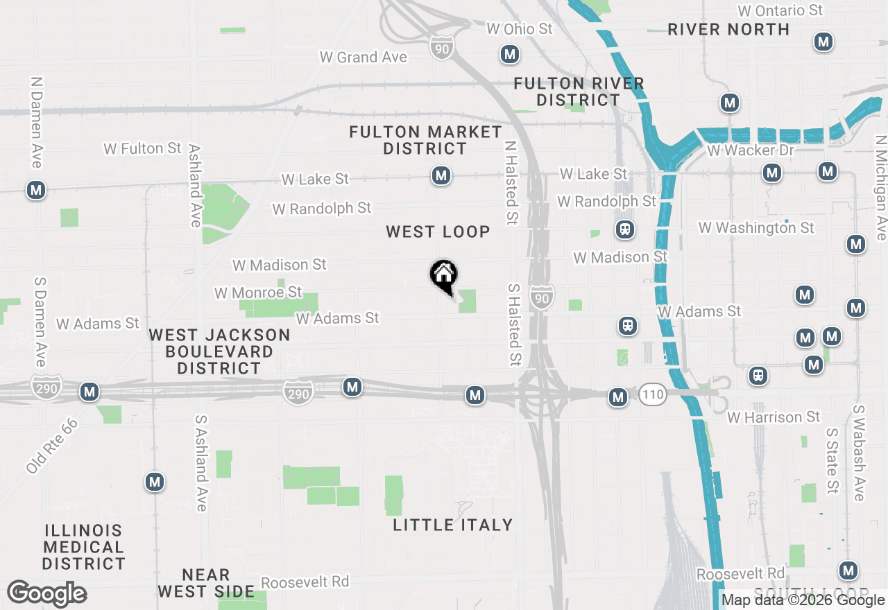 Map of 111 S Morgan Street #518, Chicago, IL 60607