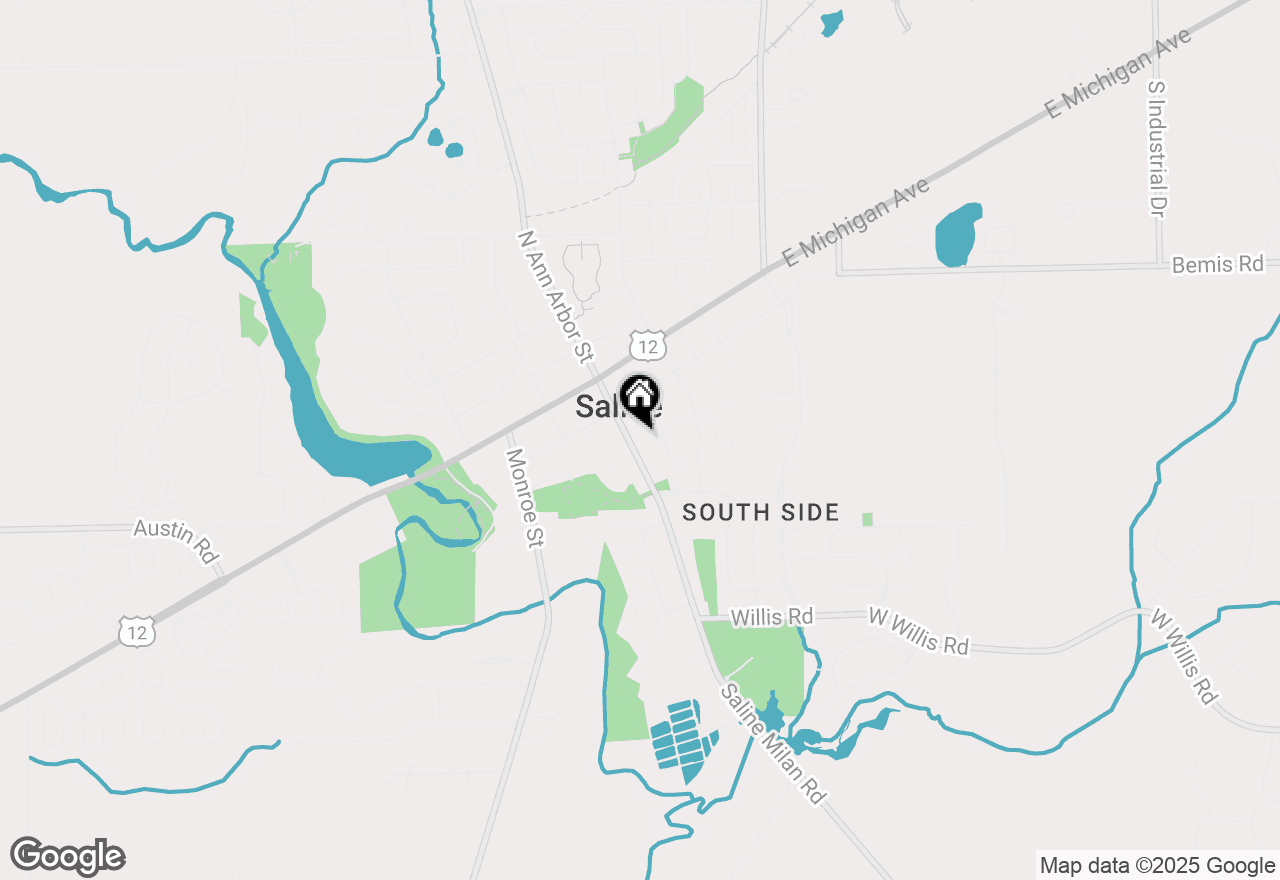 Map of 209 N Ann Arbor Street, Saline, MI 48176