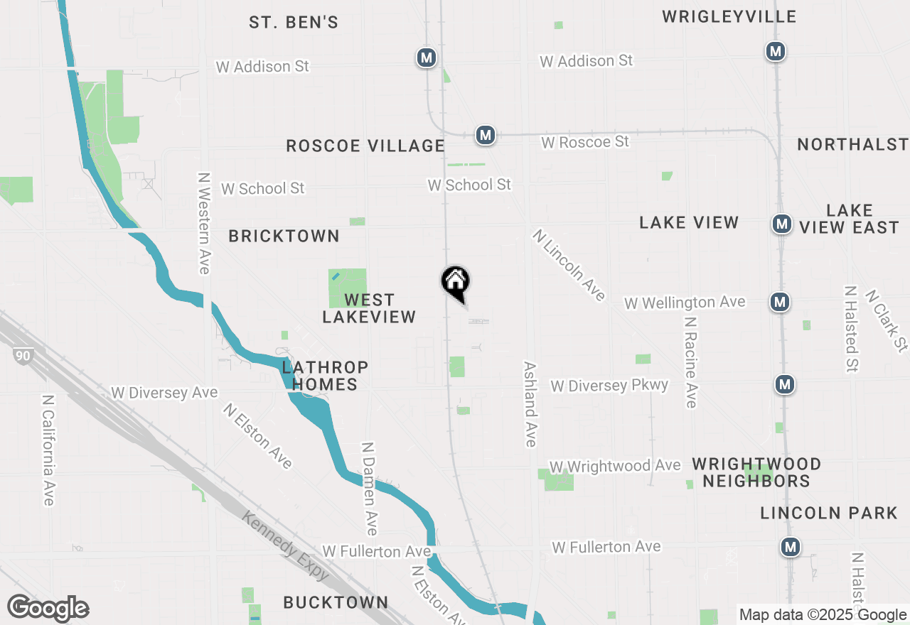 Map of 1753 W Wellington Avenue, Chicago, IL 60657