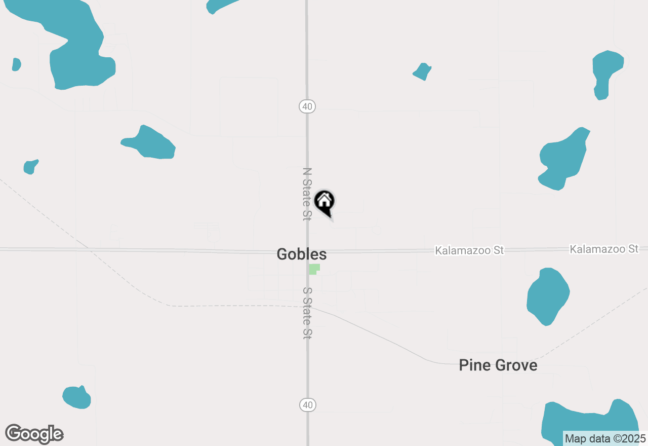 Map of 318 W Orchard Street, Gobles, MI 49055